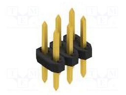 Connector: pin strips; pin header; male; PIN: 6; 2mm; THT; 2x3; 100V