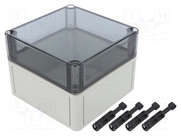 Enclosure: multipurpose; X: 130mm; Y: 130mm; Z: 99mm; TK PS; grey