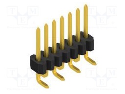 Connector: pin strips; pin header; male; PIN: 7; 1.27mm; SMT; 1x7