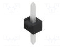 Connector: pin strips; pin header; male; PIN: 1; 2.54mm; THT; 1x1