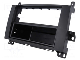 Radio mounting frame; Mercedes; 2 ISO; black