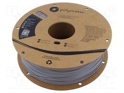 Filament: PLA; 1.75mm; grey; 190÷230°C; 1kg; Table temp: 45°C