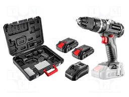 Drill/driver; battery; percussion drilling,screwdriving; 2÷13mm