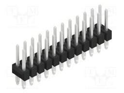 Connector: pin strips; pin header; male; PIN: 24; 2.54mm; THT; 2x12