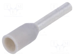 Bootlace ferrule; insulated; copper; Insulation: polyamide; 6mm