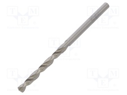 Drill bit; for metal; Ø: 3mm; Overall len: 61mm; HSS; 1pcs.