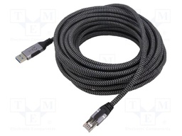 Cable; USB 3.0; RJ45 plug,USB A plug; 15m; 1Gbps; Øcable: 5.6mm