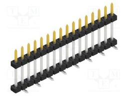 Connector: pin strips; pin header; male; PIN: 16; 2mm; SMT; 1x16