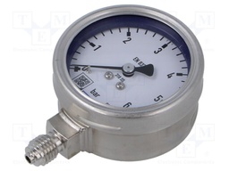 Manometer; 0÷6bar; Class: 1.6; 63mm; -40÷60°C; IP65; 233.50