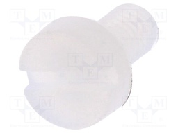 Screw; M3x6; 0.5; Head: cheese head; slotted; 0,9mm; polyamide