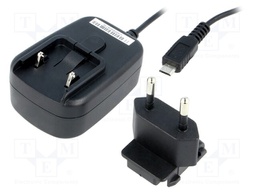 Power supply: switched-mode; 5VDC; 2.1A; Out: micro USB; 11W