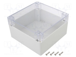 Enclosure: multipurpose; X: 160mm; Y: 160mm; Z: 90mm; polycarbonate