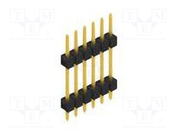 Connector: pin strips; pin header; male; PIN: 6; 2.54mm; THT; 1x6