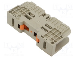 Splice terminal: rail; 0.5÷16mm2; ways: 1; terminals: 3; grey; 2110