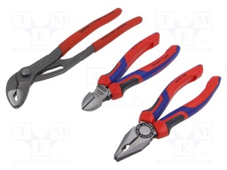 Pliers; Pcs: 3; cutting,universal,Cobra adjustable grip
