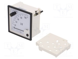 Meter; on panel; analogue; 0÷110kV; True RMS; Class: 1,5; IP40; 300V