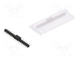 Connector: pin strips; pin header; male; PIN: 17; 2.54mm; SMT; 1x17