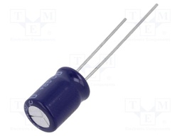Capacitor: electrolytic; bipolar; THT; 100uF; 25VDC; Ø8x11.5mm