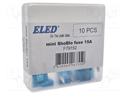 Fuse: fuse; 15A; 32VDC; automotive; 11.2mm; 11.2x4x17mm