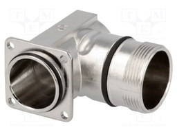 Enclosure: for circular connectors; external thread; angled 90°