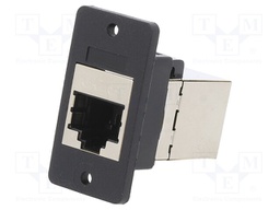 Coupler; SLIMS; Cat: 6a; shielded; Layout: 8p8c; 29mm; Mat: plastic