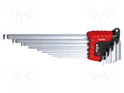 Key set; hexagon keys; Chrom-vanadium steel; Pcs: 9; V: MagicRing®