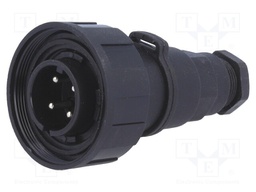 Connector: circular; plug; male; PIN: 4; Buccaneer Standard; IP68