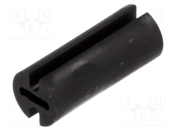Spacer sleeve; LED; Øout: 4.5mm; ØLED: 3mm; L: 11mm; black; UL94V-2