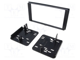 Radio mounting frame; Subaru; 2 DIN; black