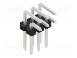 Connector: pin strips; pin header; male; PIN: 6; 2.54mm; THT; 2x3