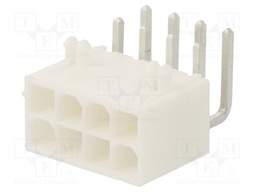 MiniFit Jr RA DR /Pegs Tin V-0 8ckt