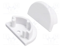 Cap for LED profiles; white; ABS; Application: ARC12