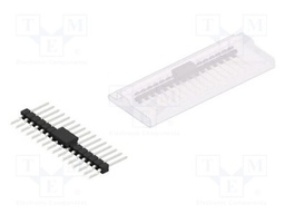 Connector: pin strips; pin header; male; PIN: 16; 2.54mm; SMT; 1x16
