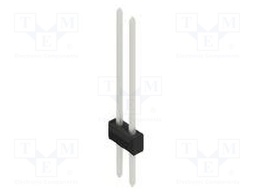 Connector: pin strips; pin header; male; PIN: 2; 2.54mm; THT; 2x1