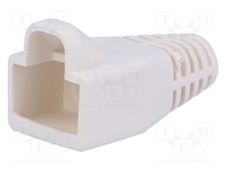 RJ45 plug boot; 6mm; Colour: white