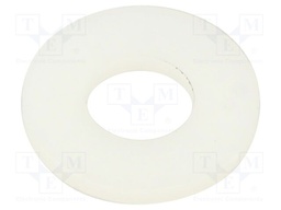 Washer; round; D=14mm; h=1.5mm; polyamide; natural