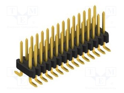 Connector: pin strips; pin header; male; PIN: 30; 1.27mm; SMT; 2x15