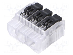 Quick splice; spring clamp; 0.2÷4mm2; 450V; 32A; for cable; ways: 1