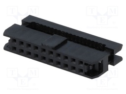 Plug; IDC; female; PIN: 16; IDC; for ribbon cable; 1.27mm