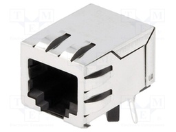 Socket; RJ45; PIN: 8; shielded,with isolation transformer; THT