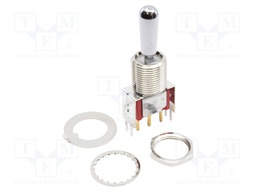 Switch: toggle; Pos: 3; SP3T; (ON)-OFF-(ON); 0.02A/20VAC; -30÷85°C