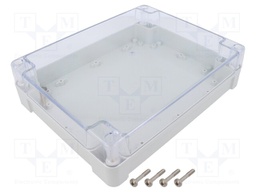 Enclosure: multipurpose; X: 190mm; Y: 240mm; Z: 60mm; ZP; light grey