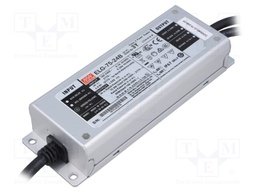 Power supply: switched-mode; LED; 75.6W; 24VDC; 3.15A; 100÷305VAC