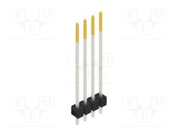 Connector: pin strips; pin header; male; PIN: 4; 2.54mm; THT; 1x4
