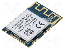 Module: WiFi; IEEE 802.11b/g/n; SPI,UART; SMD; 21.7x14.7x2.1mm