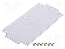 Mounting plate; steel; W: 76mm; L: 147mm; Series: 1554PB