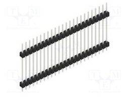 Connector: pin strips; pin header; male; PIN: 24; 2.54mm; THT; 1x24