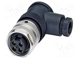 Connector: 7/8"; plug; PIN: 4; angled; unshielded; 9A; 300V; IP67