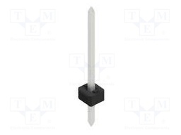 Connector: pin strips; pin header; male; PIN: 1; 2mm; THT; 1x1; 100V