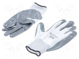 Protective gloves; Size: L; grey-black; Resistance to: abrasion